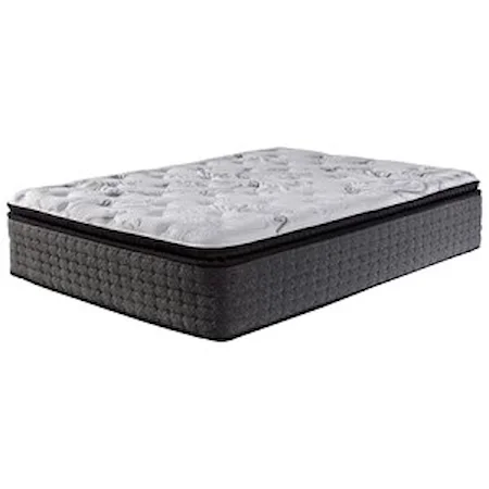 Queen 16 1/2" Plush Pillow Top Pocketed Coil Mattress and 1pc Best Head, Foot, Neck, Adjustabl Base